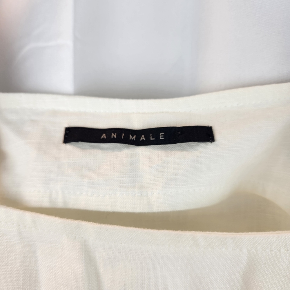 ANIMALE linen dress with pockets size 6 in EUC - Picture 3 of 8